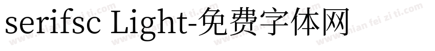 serifsc Light字体转换